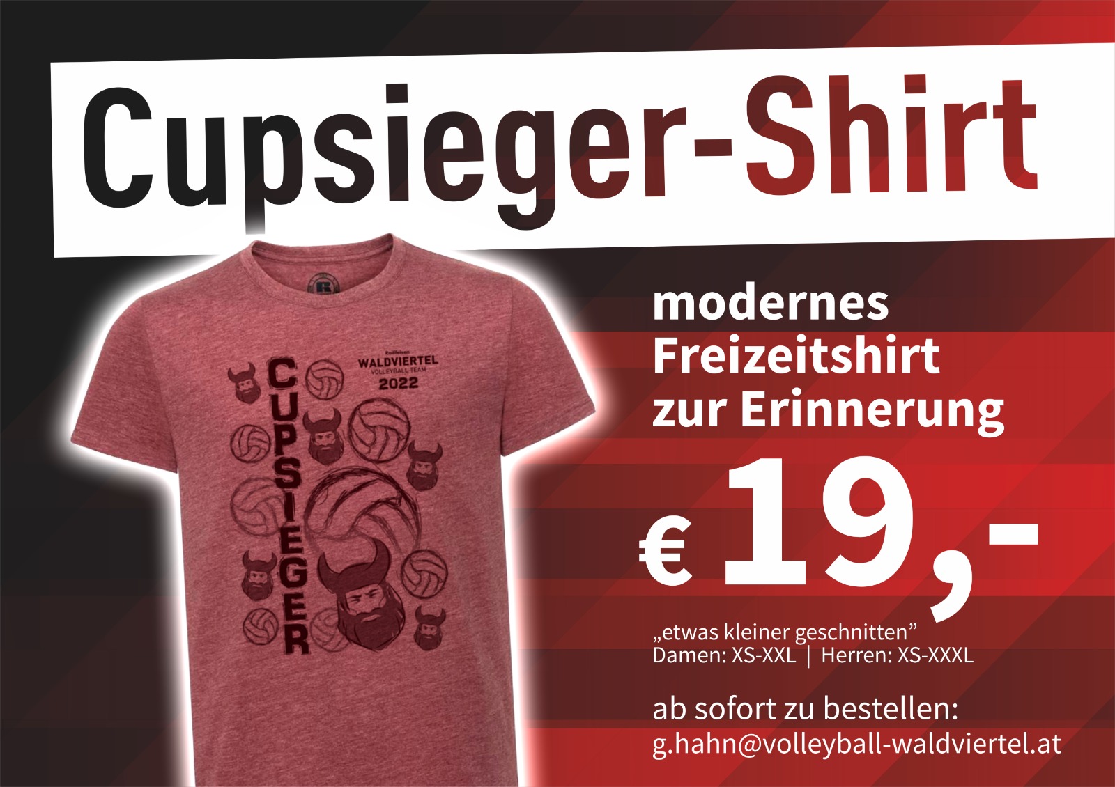 Cupsieger T-Shirt – Ein Must have!